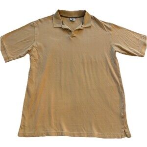 Vintage 90s Columbia Golf Men XL Polo Shirt butter yellow classic prep old money